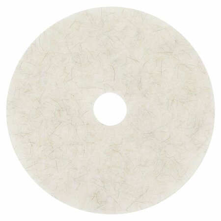 3M Ultra High-Speed Natural Blend Floor Burnishing Pads 3300, 21 in. Diameter, White, 5PK MCO 18211